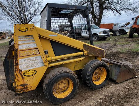 omc 442 skid steer loader|OMC Mustang Model 442 Skid Loader,  .